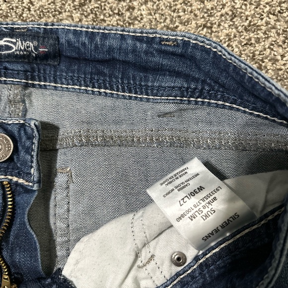 Silver cropped jeans - Picture 2 of 4